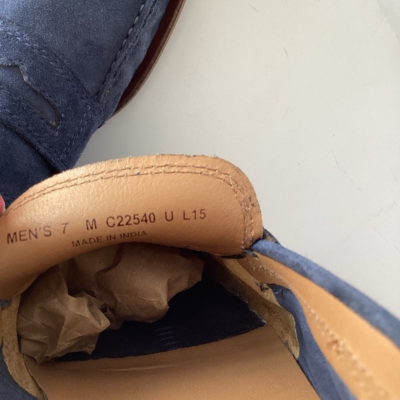 Cole Haan Mens Loafer Shoe Blue Suede Leather 7 main image 5